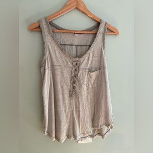 Free People distressed tank top XS